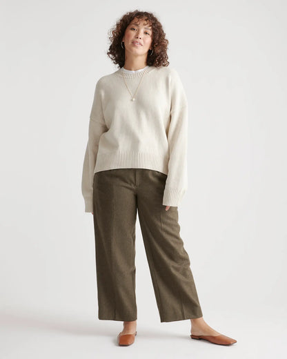 100% Organic Cotton Boyfriend Crew Sweater - US 1040