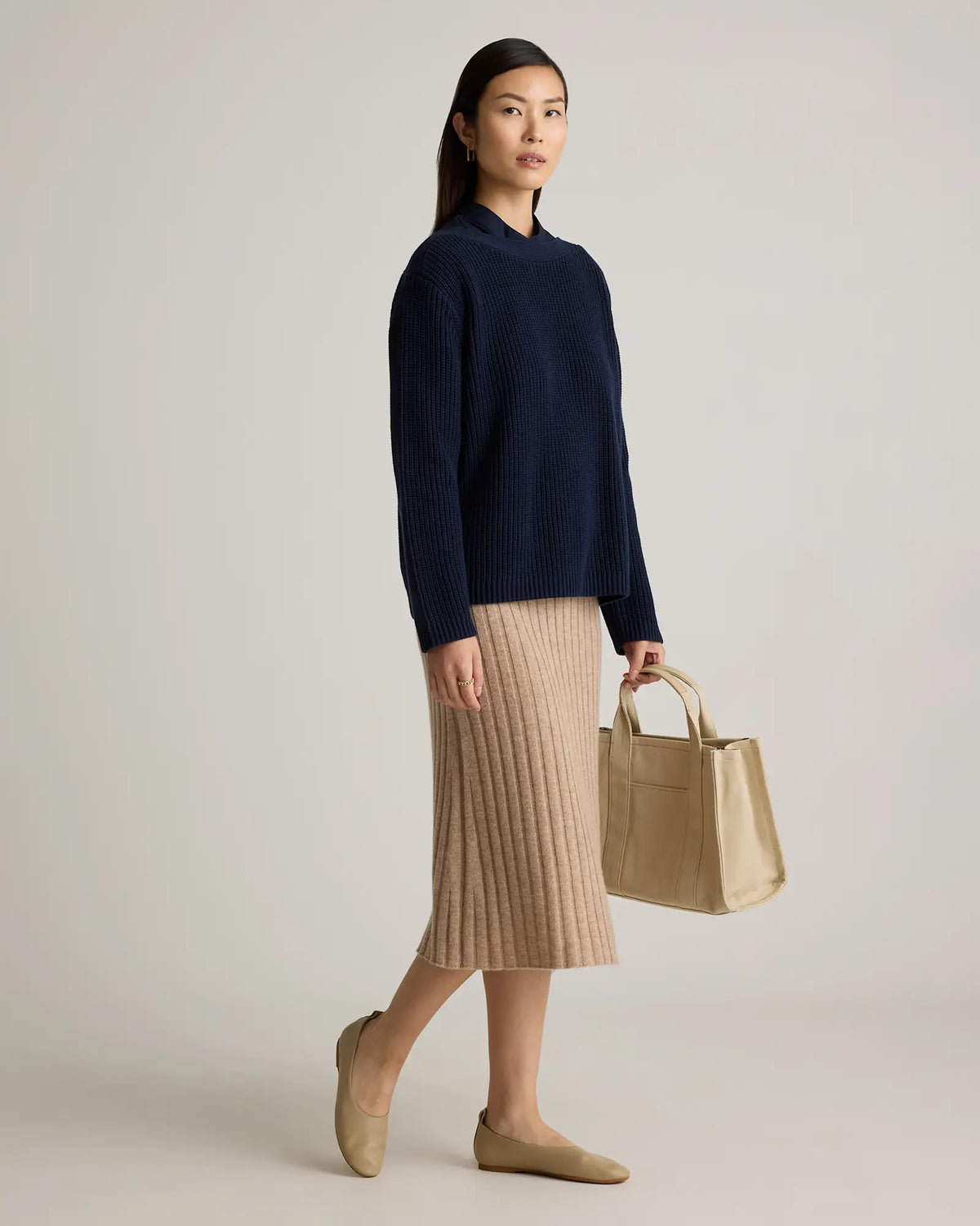 100% Organic Cotton Fisherman Boatneck Sweater - US 6674