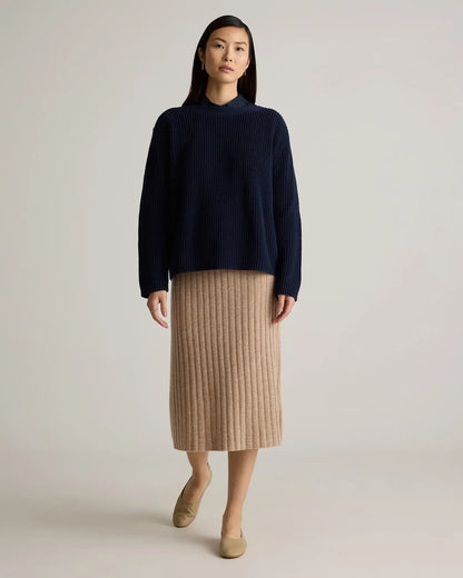100% Organic Cotton Fisherman Boatneck Sweater - US 6674