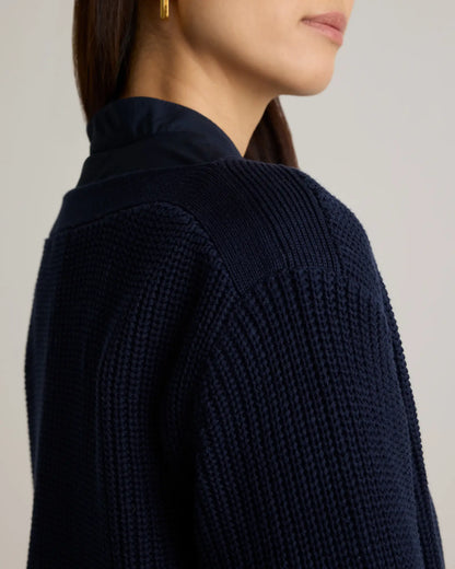 100% Organic Cotton Fisherman Boatneck Sweater - US 6674