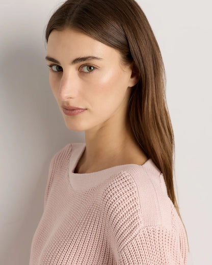 100% Organic Cotton Fisherman Boatneck Sweater - US 7353
