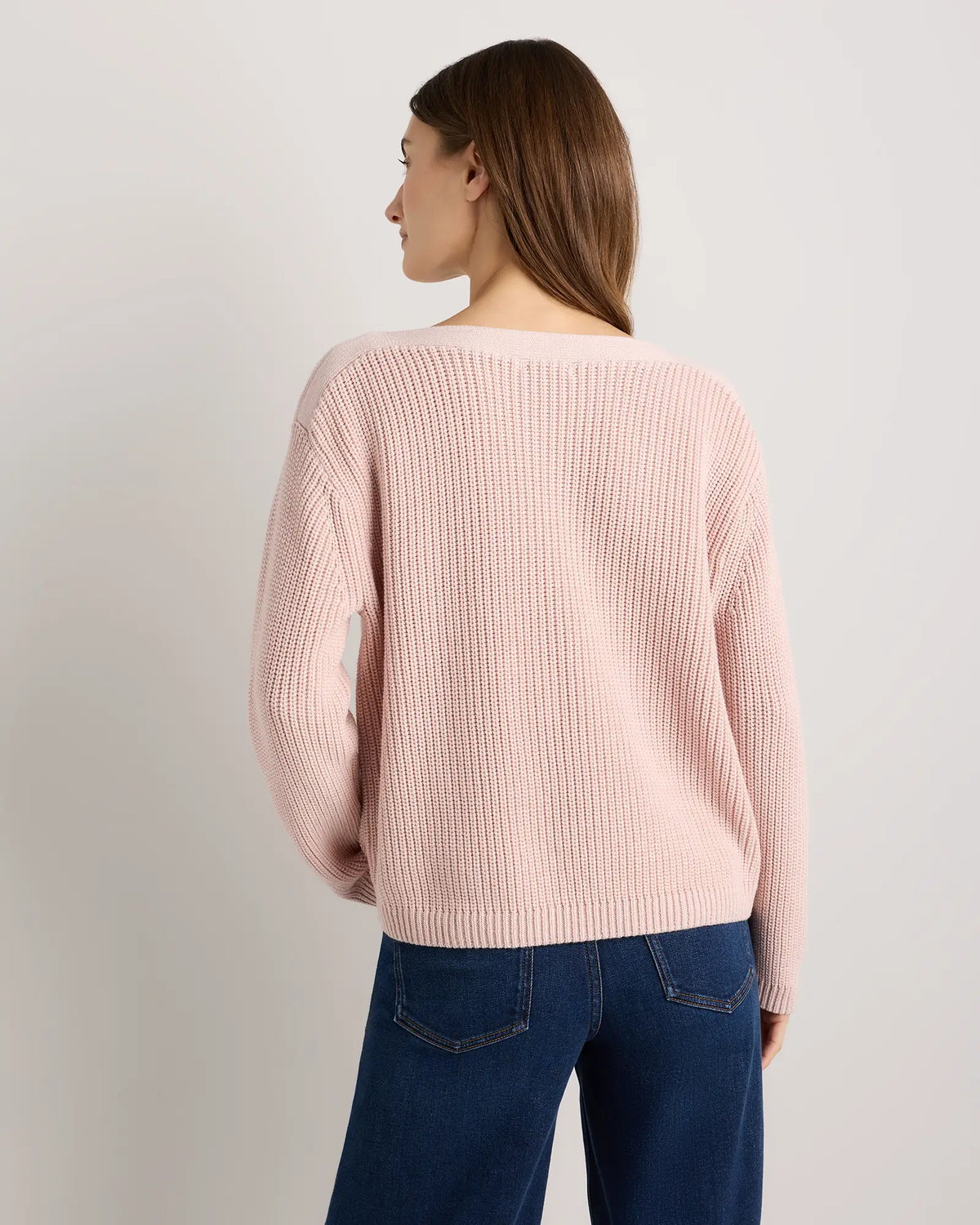 100% Organic Cotton Fisherman Boatneck Sweater - US 7353