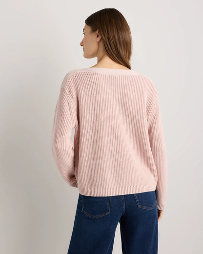 100% Organic Cotton Fisherman Boatneck Sweater - US 7353