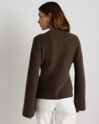 Mongolian Cashmere Structured Cardigan - US 4968