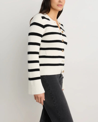 Mongolian Cashmere Structured Cardigan - US 9944