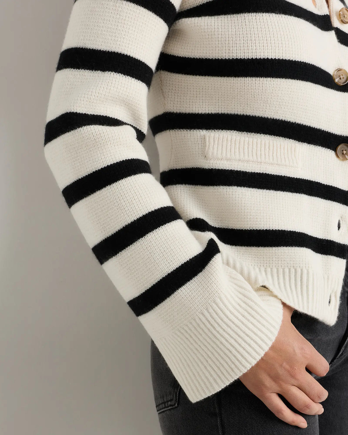 Mongolian Cashmere Structured Cardigan - US 9944
