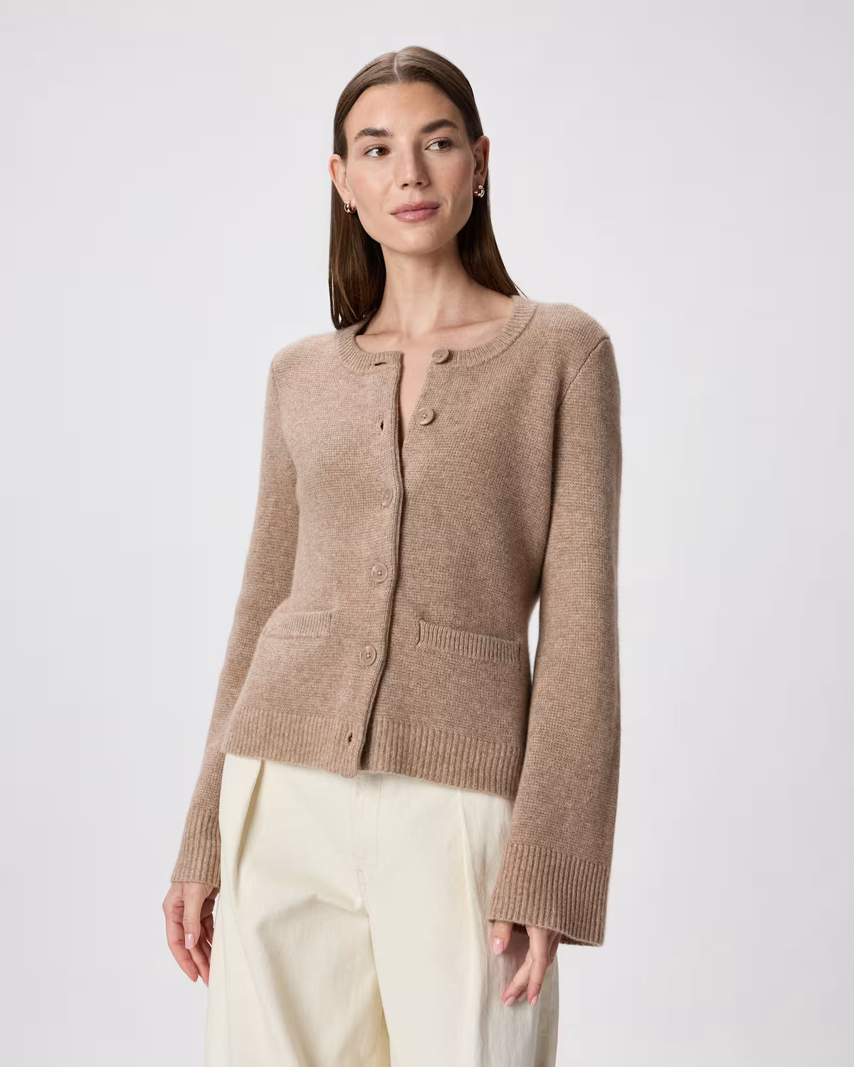 Mongolian Cashmere Structured Cardigan - US 4900