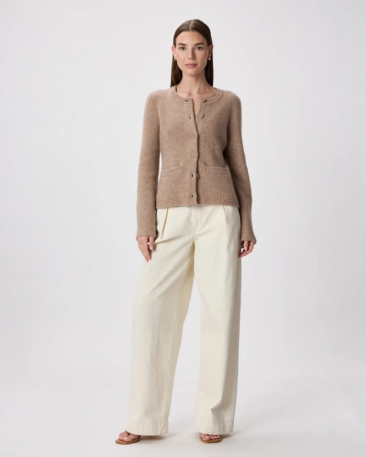 Mongolian Cashmere Structured Cardigan - US 7775