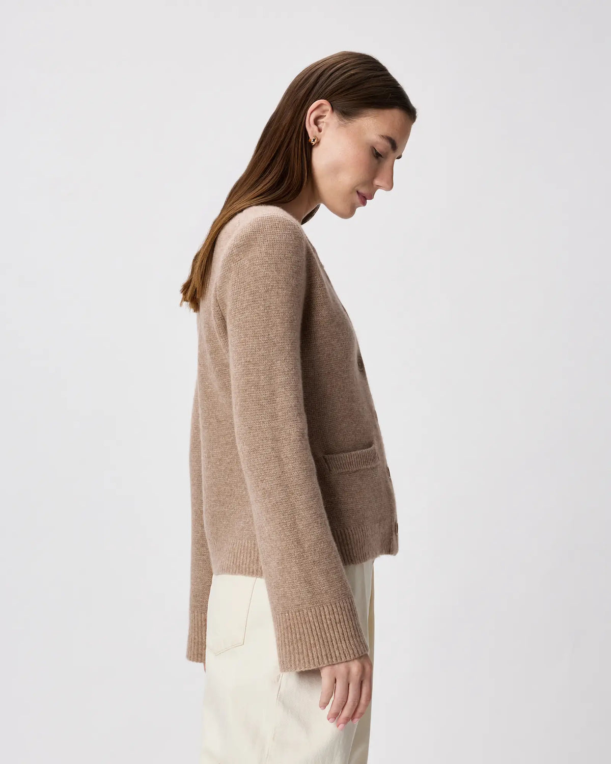 Mongolian Cashmere Structured Cardigan - US 4900