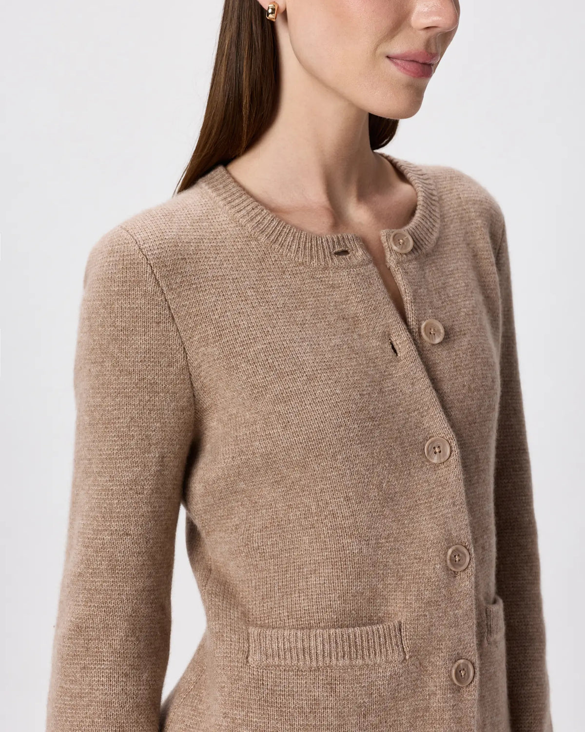Mongolian Cashmere Structured Cardigan - US 4900