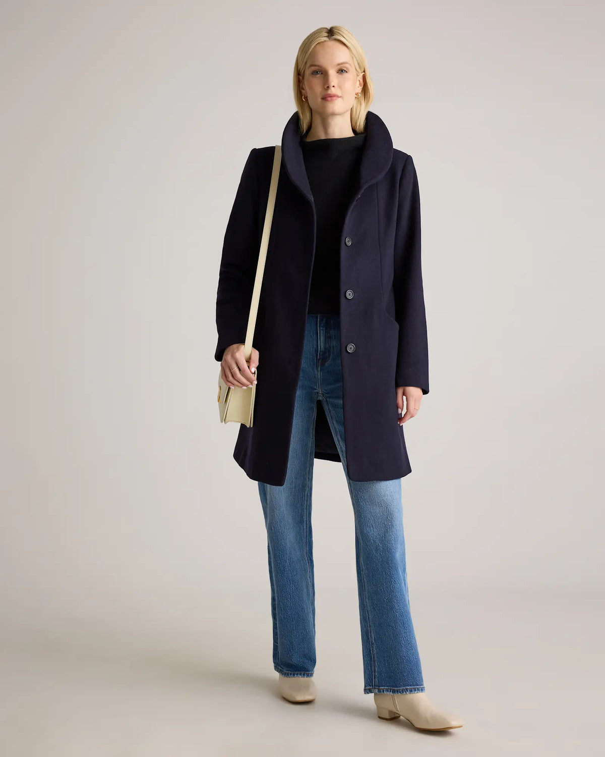 Mongolian Cashmere Funnel Neck Sweater - US 7937