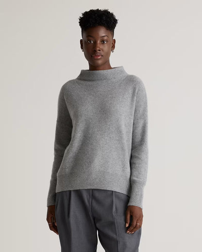 Mongolian Cashmere Funnel Neck Sweater - US 4455
