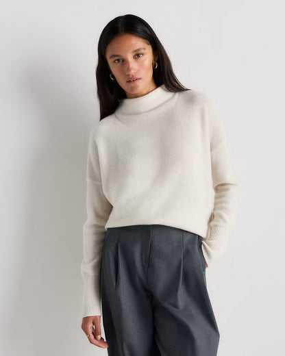 Mongolian Cashmere Funnel Neck Sweater - US 3126