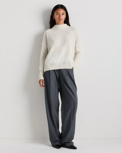 Mongolian Cashmere Funnel Neck Sweater - US 3126