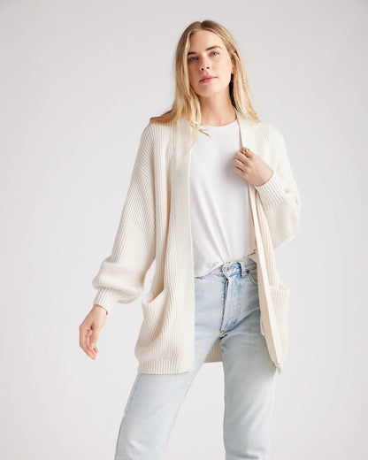 100% Organic Cotton Oversized Cardigan - US 4506