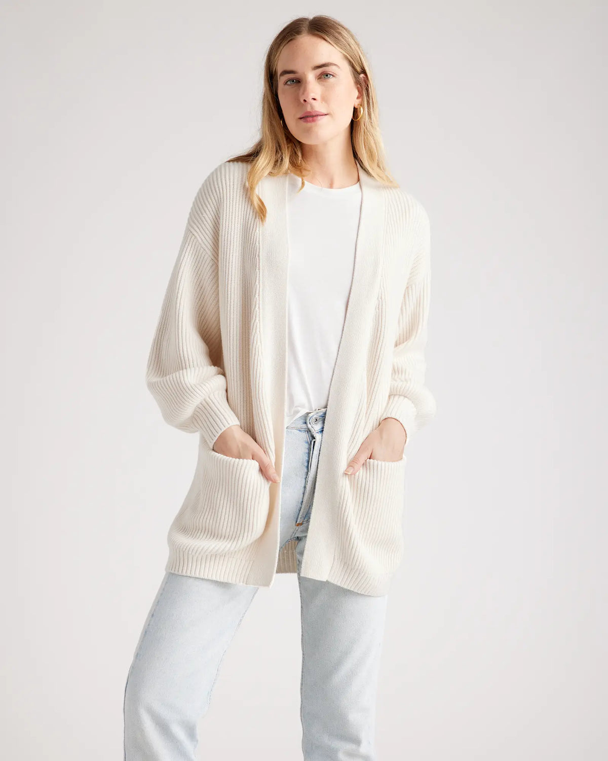 100% Organic Cotton Oversized Cardigan - US 4506