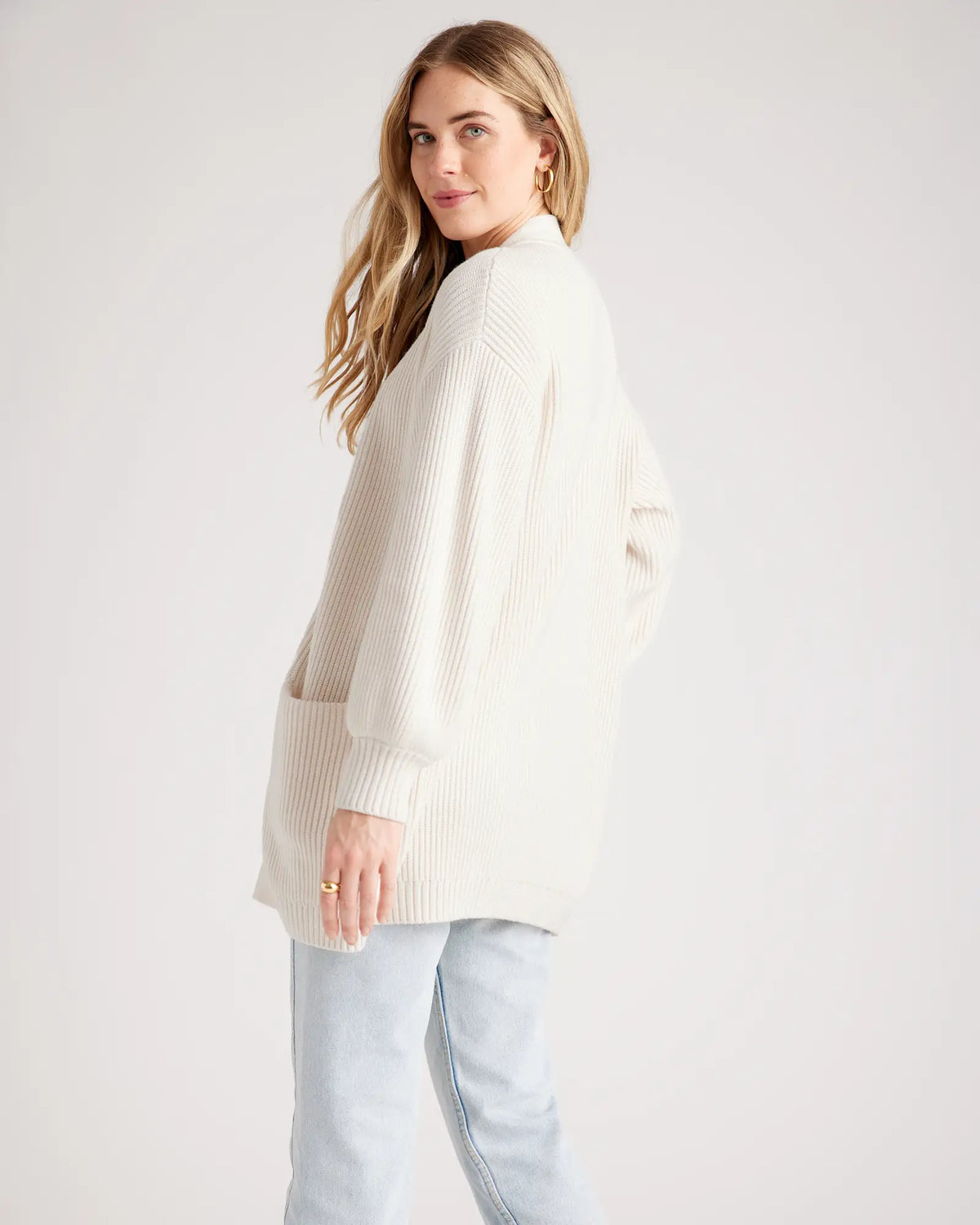 100% Organic Cotton Oversized Cardigan - US 4506