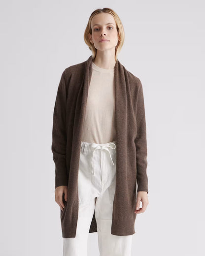 Mongolian Cashmere Duster Cardigan Sweater - US 0576