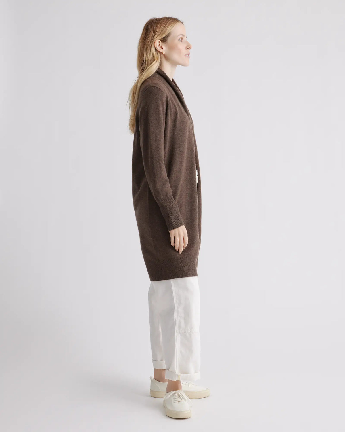 Mongolian Cashmere Duster Cardigan Sweater - US 0576