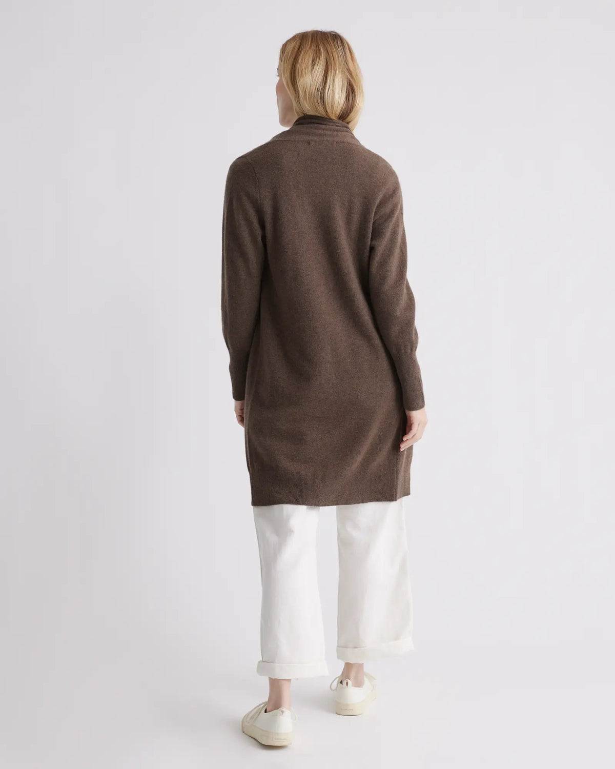 Mongolian Cashmere Duster Cardigan Sweater - US 0576