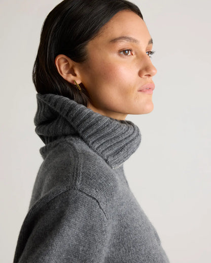 Luxe Baby Cashmere Quarter Zip Sweater - US 7763