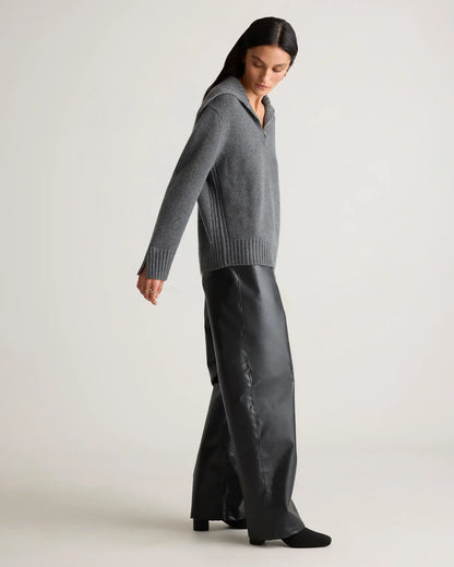 Luxe Baby Cashmere Quarter Zip Sweater - US 7763