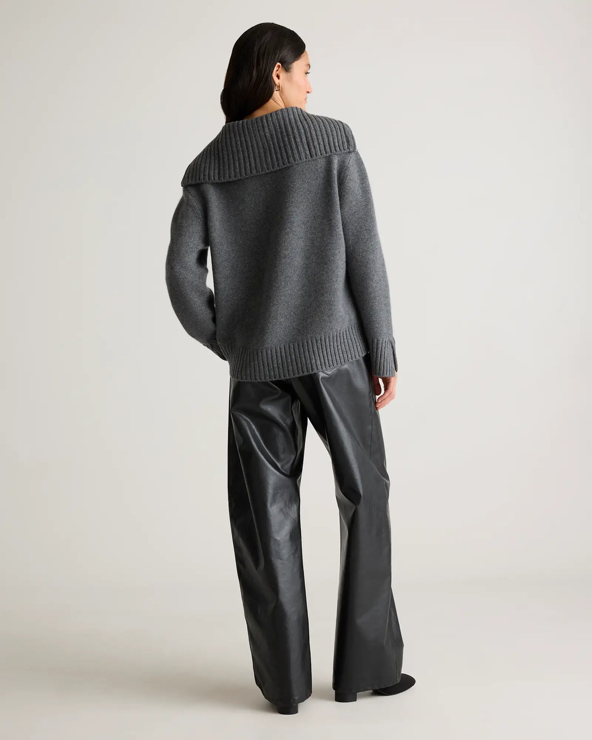 Luxe Baby Cashmere Quarter Zip Sweater - US 7763