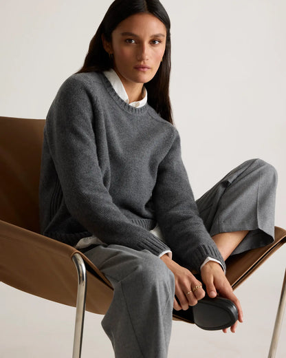 Luxe Baby Cashmere Crewneck Sweater - US 5530