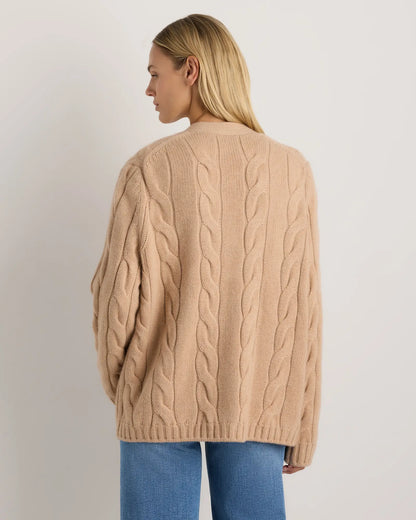 Luxe Baby Cashmere Cable Cardigan - US 4117