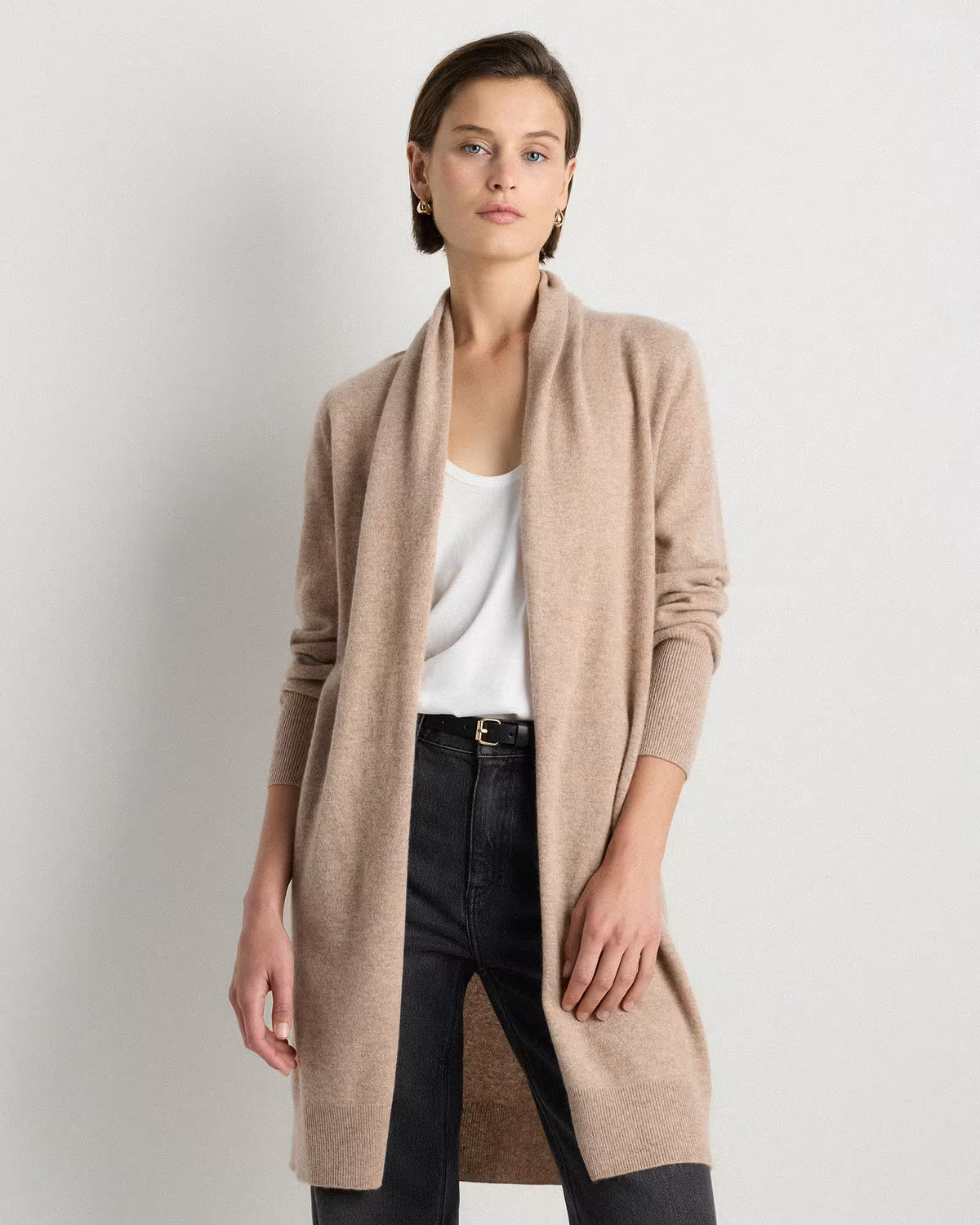 Mongolian Cashmere Duster Cardigan Sweater - US 5283