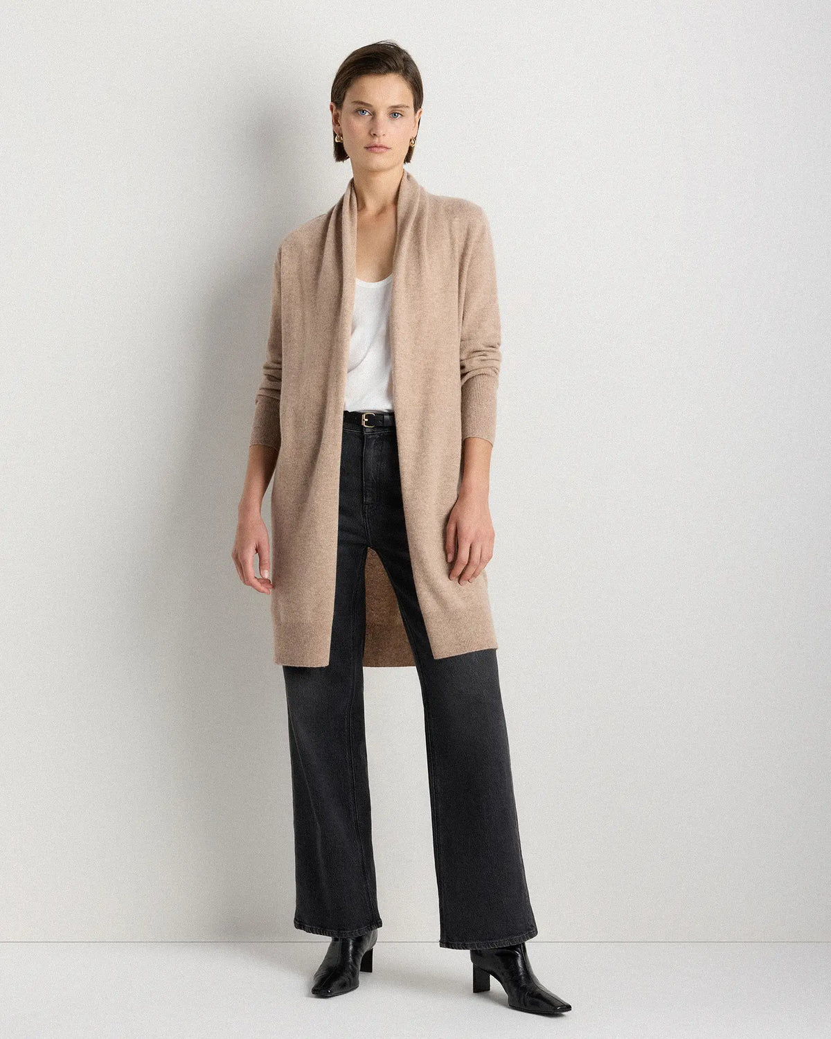 Mongolian Cashmere Duster Cardigan Sweater - US 5283