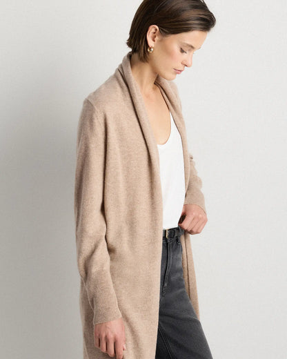 Mongolian Cashmere Duster Cardigan Sweater - US 5283