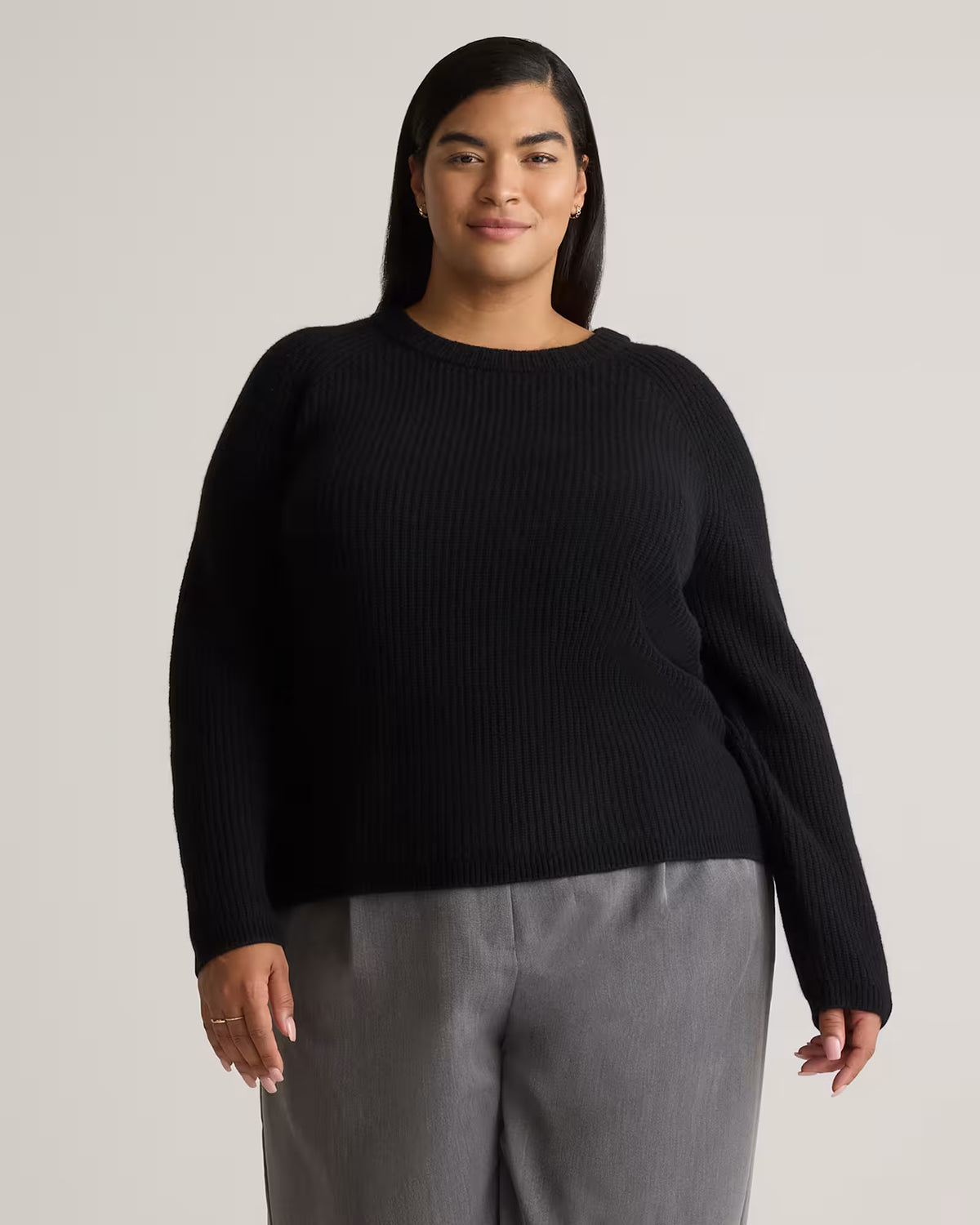 Mongolian Cashmere Fisherman Crewneck Sweater - US 8266