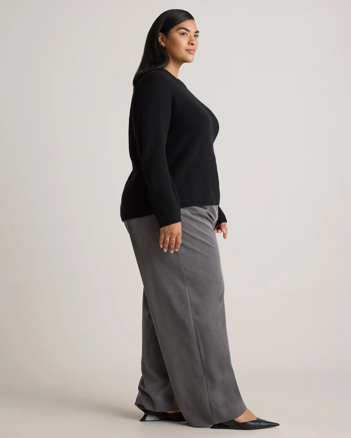 Mongolian Cashmere Fisherman Crewneck Sweater - US 8266