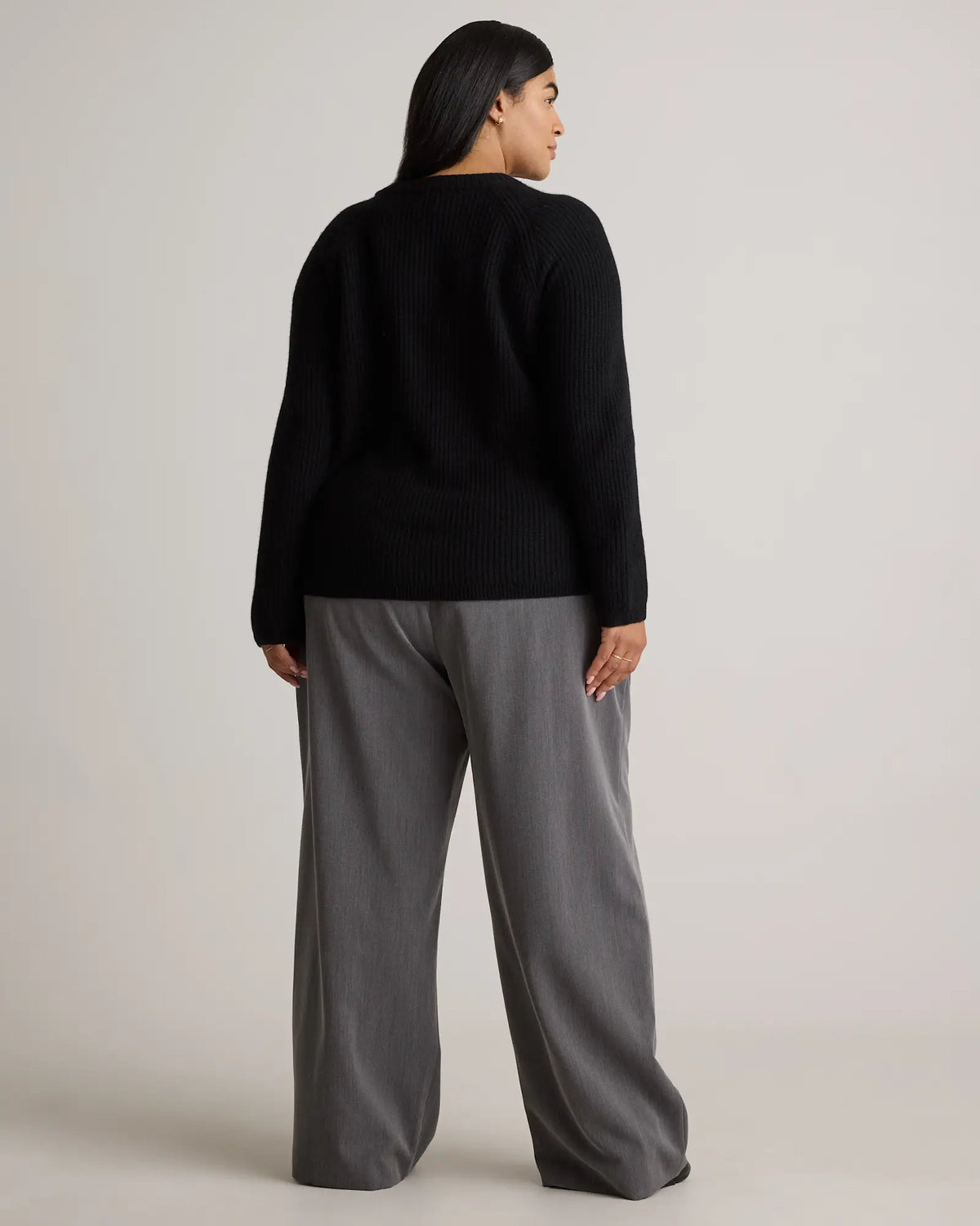 Mongolian Cashmere Fisherman Crewneck Sweater - US 8266