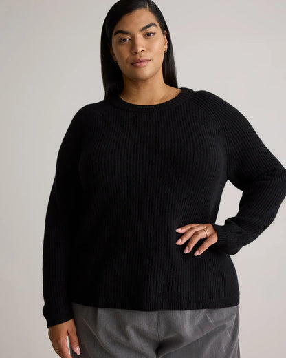 Mongolian Cashmere Fisherman Crewneck Sweater - US 8266