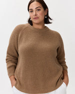 Mongolian Cashmere Fisherman Crewneck Sweater - US 0891