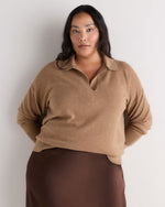 Mongolian Cashmere Polo Sweater - US 1051