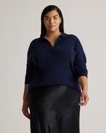 Mongolian Cashmere Polo Sweater - US 6583