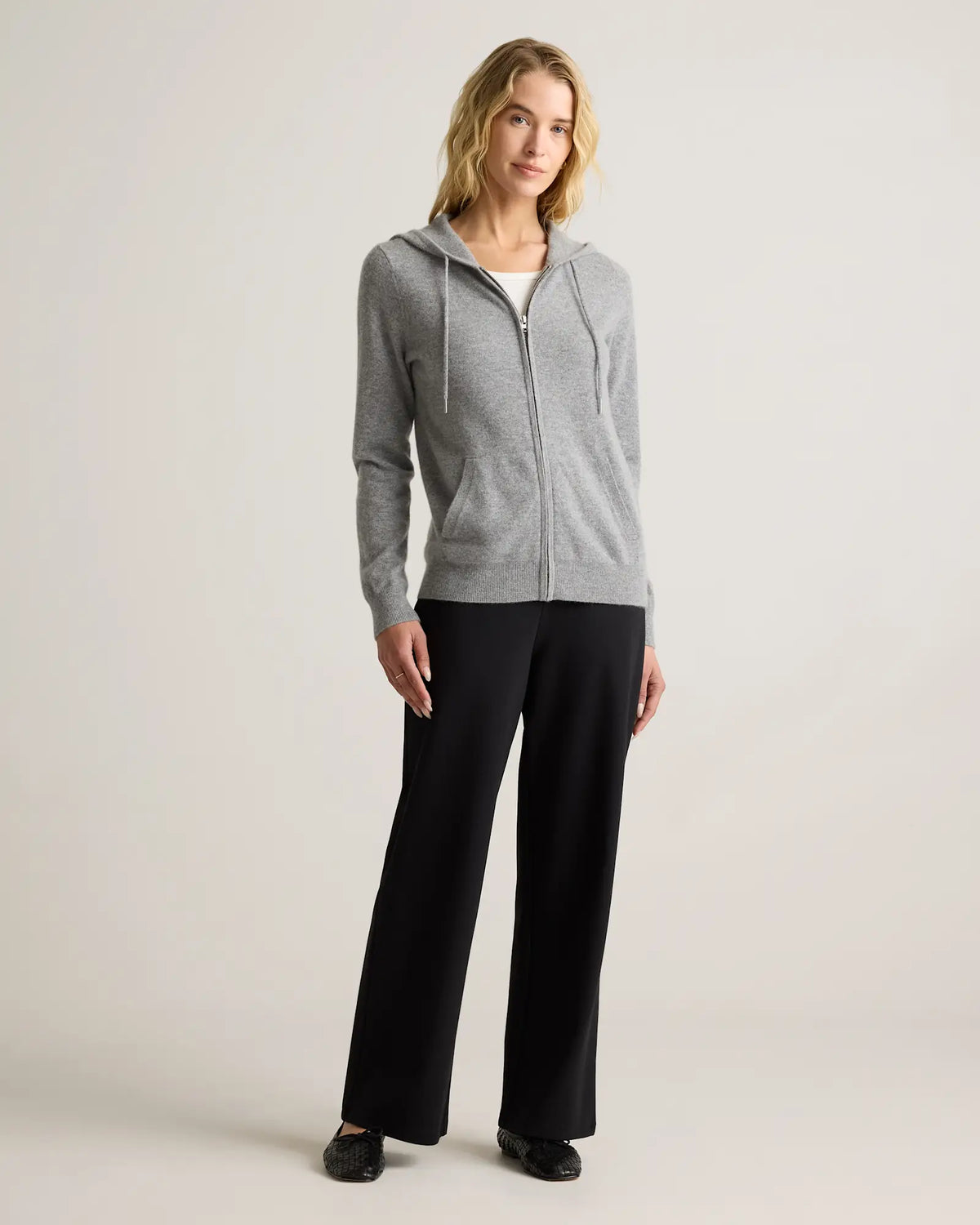 Mongolian Cashmere Full-Zip Hoodie - US 9338