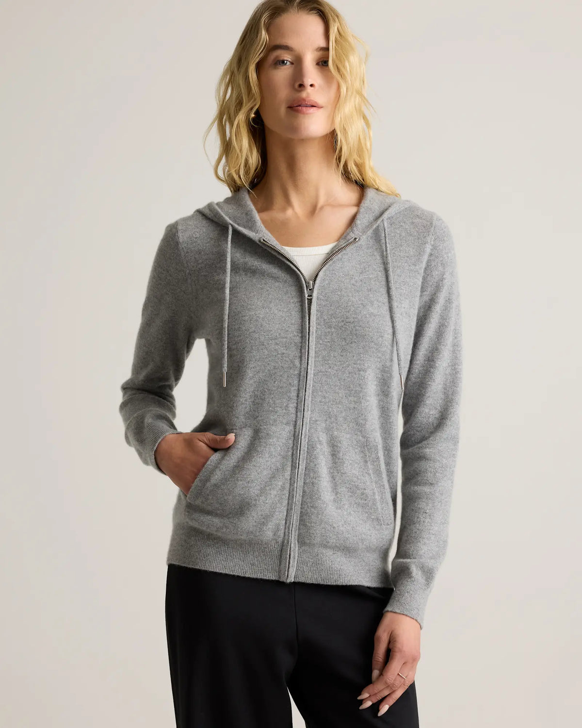 Mongolian Cashmere Full-Zip Hoodie - US 9338