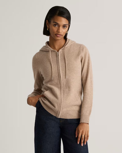 Mongolian Cashmere Full-Zip Hoodie - US 1041