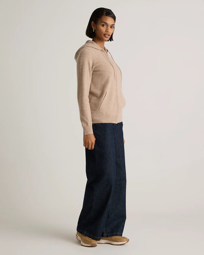 Mongolian Cashmere Full-Zip Hoodie - US 1041
