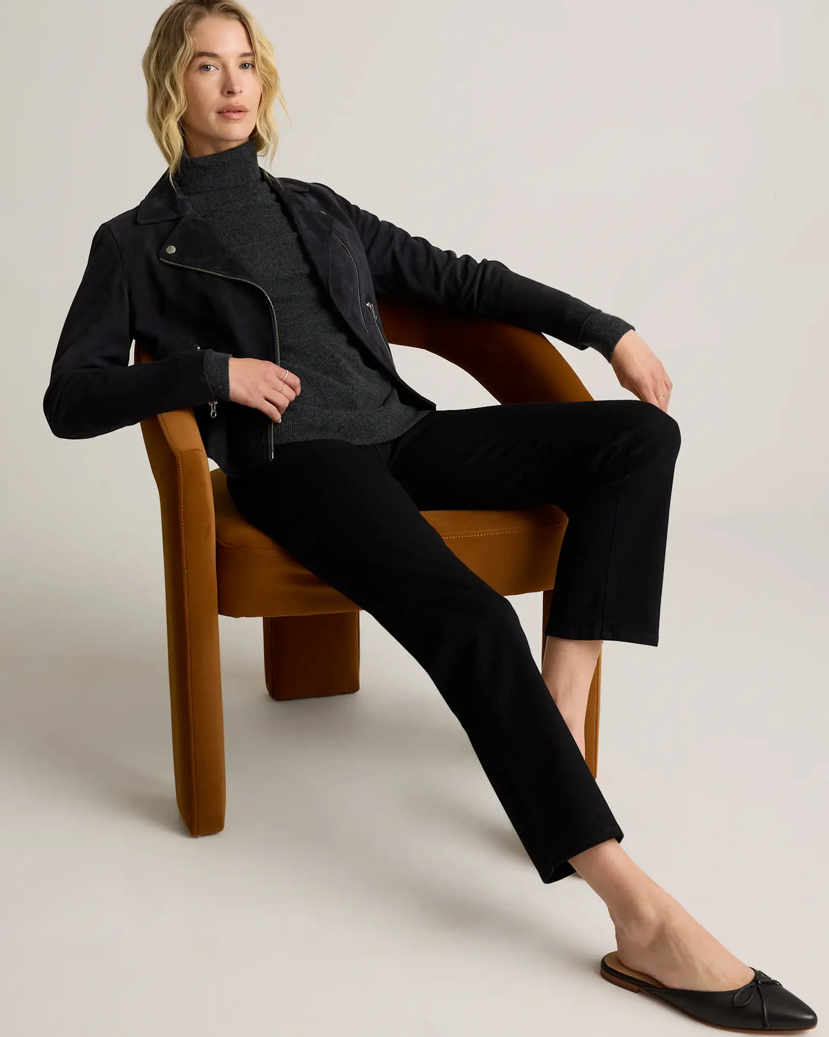 Mongolian Cashmere Turtleneck Sweater - US 6488
