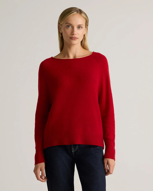 Mongolian Cashmere Boatneck Sweater - US 1341