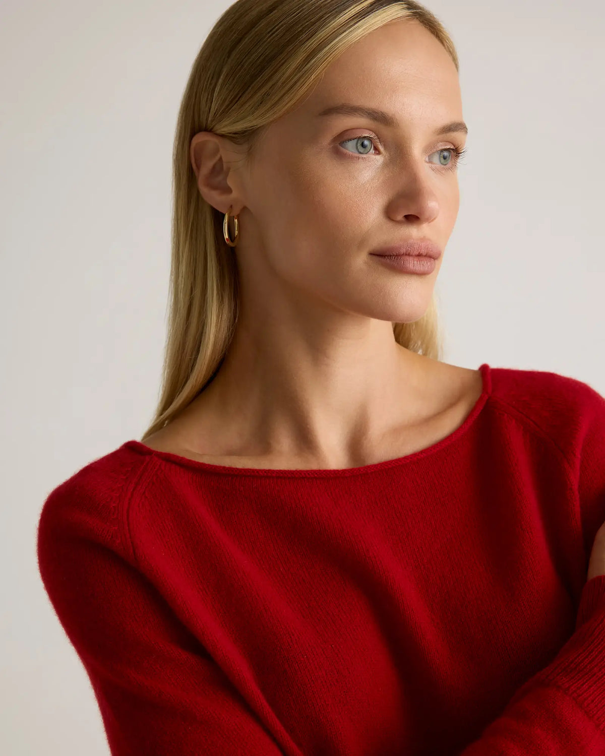 Mongolian Cashmere Boatneck Sweater - US 1341