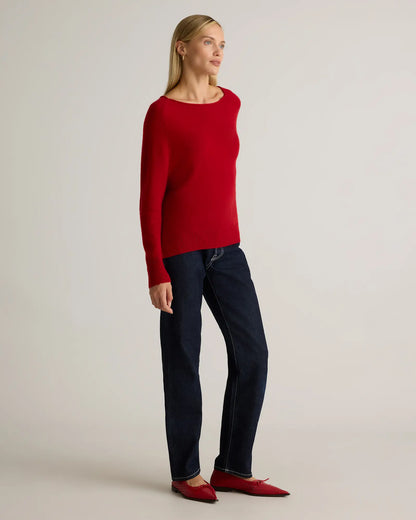 Mongolian Cashmere Boatneck Sweater - US 1341