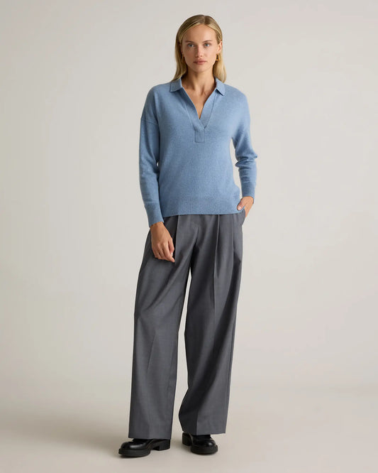 Mongolian Cashmere Polo Sweater - US 4825