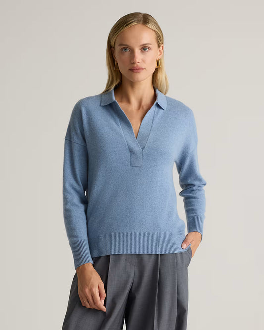 Mongolian Cashmere Polo Sweater - US 4825
