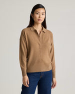 Mongolian Cashmere Polo Sweater - US 8254